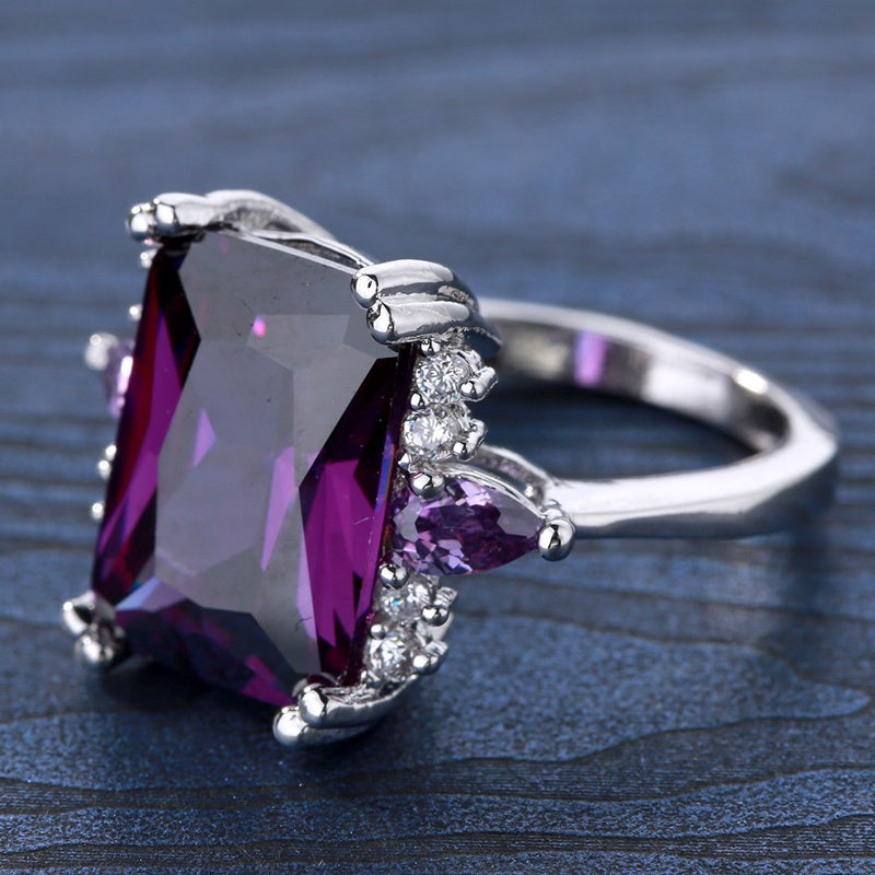 Anel Francisca Ametista