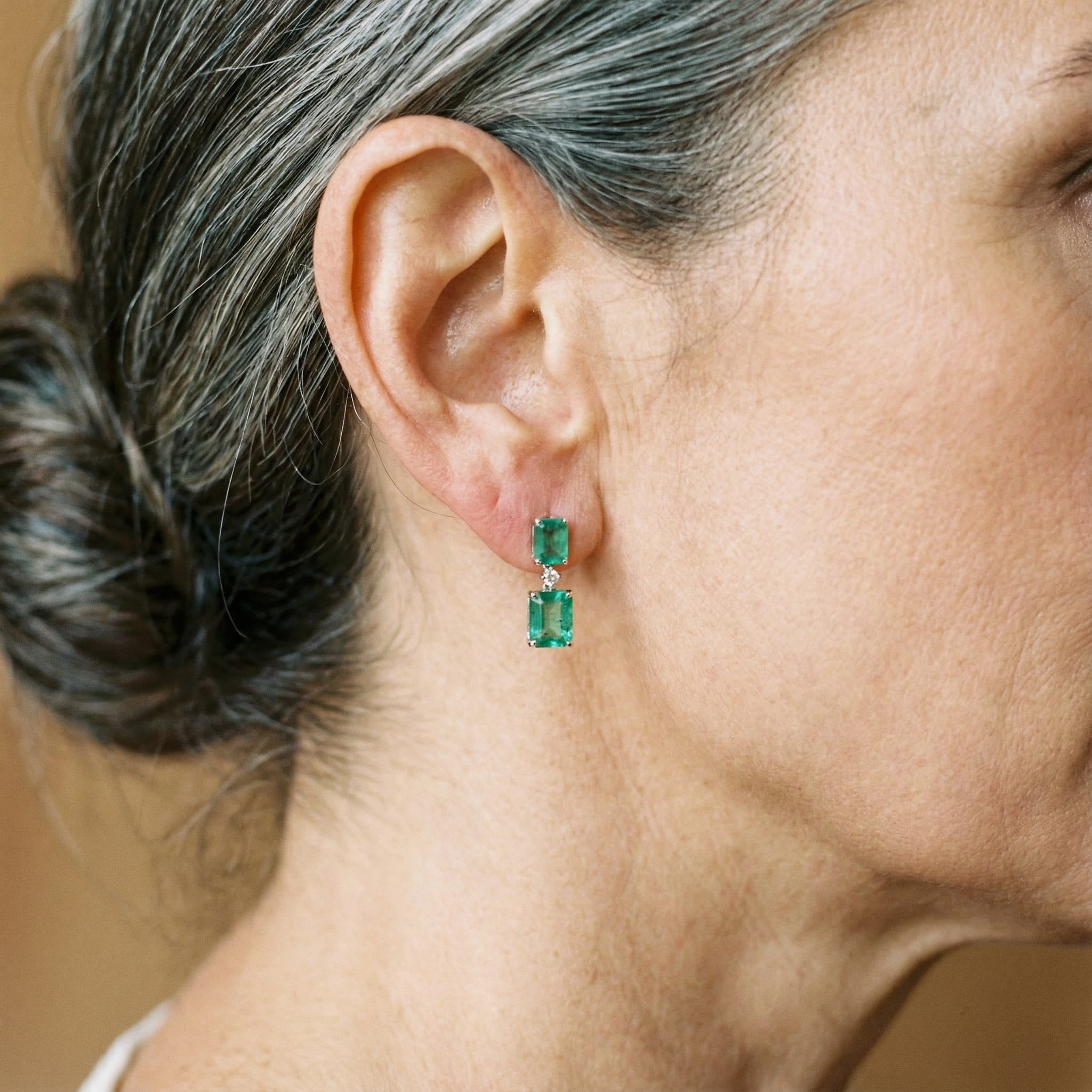 Vintage náušnice s tyrkysovou