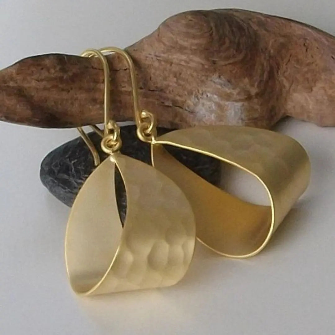 Vintage náušnice pozlacené zlatem