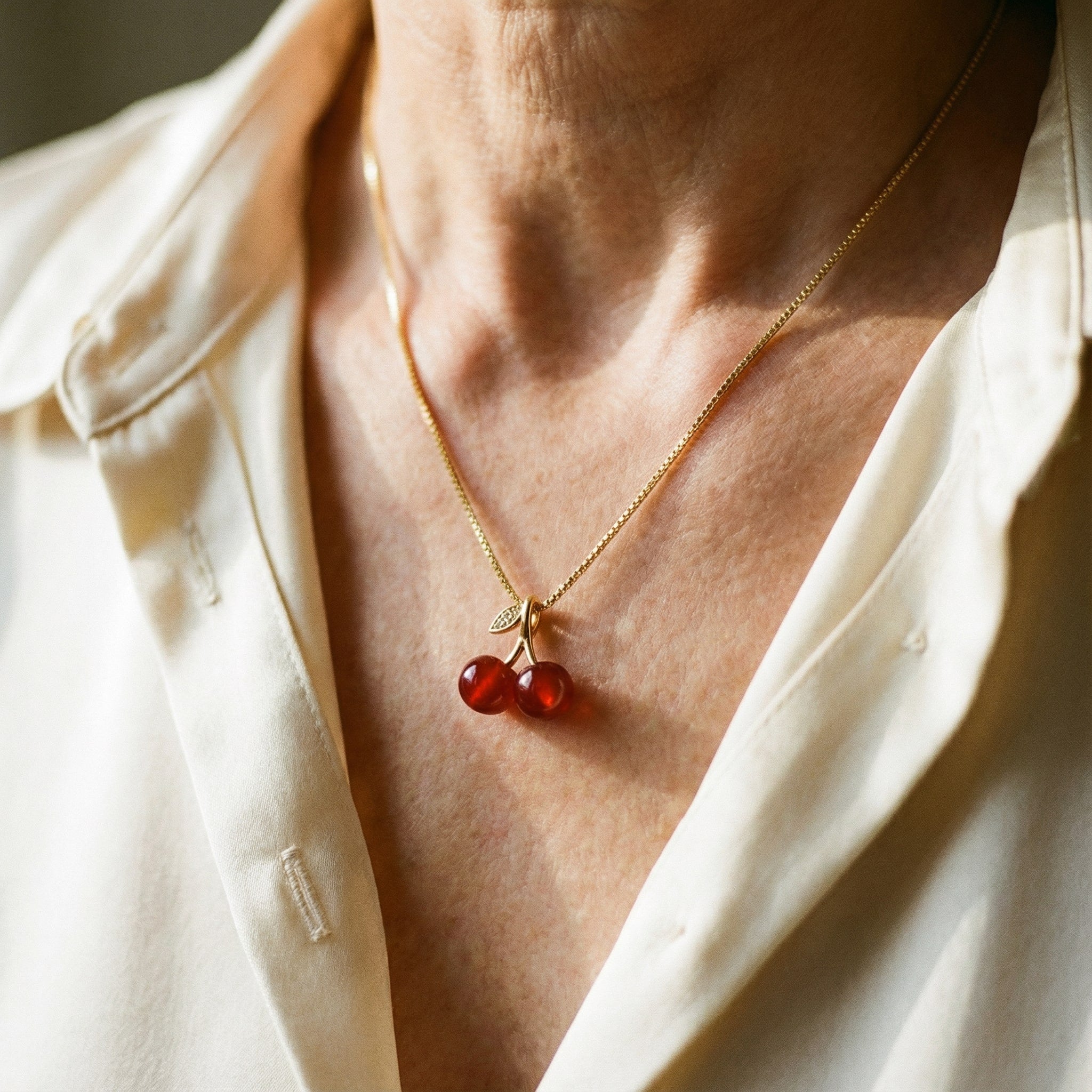 Náhrdelník Třešně ve Zlatu