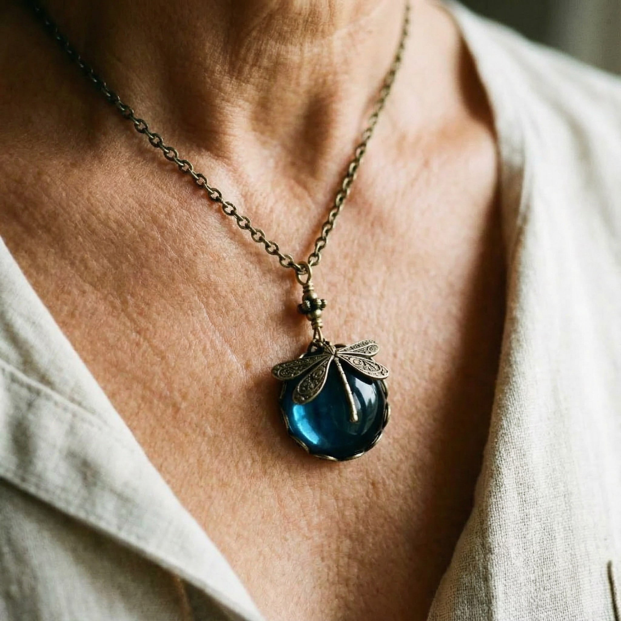Vintage Libelle Náhrdelník