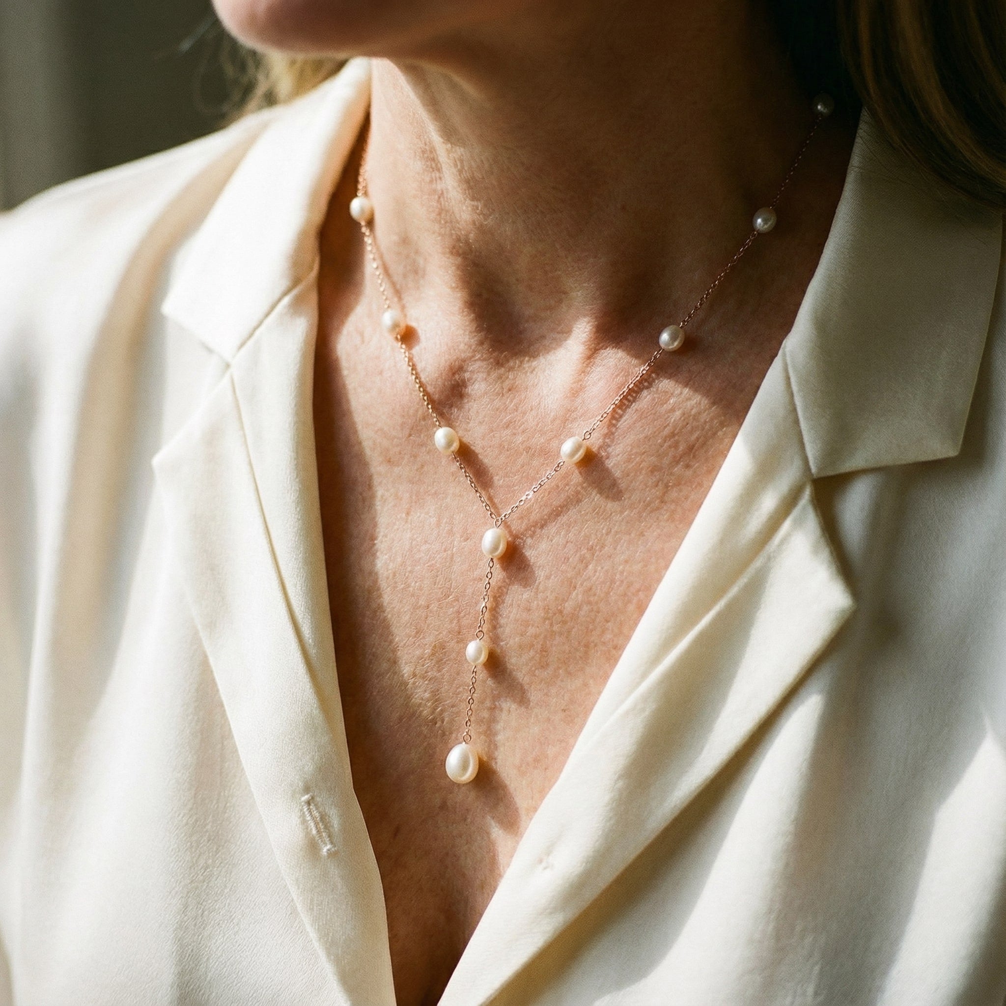 Vintage náhrdelník s perlami